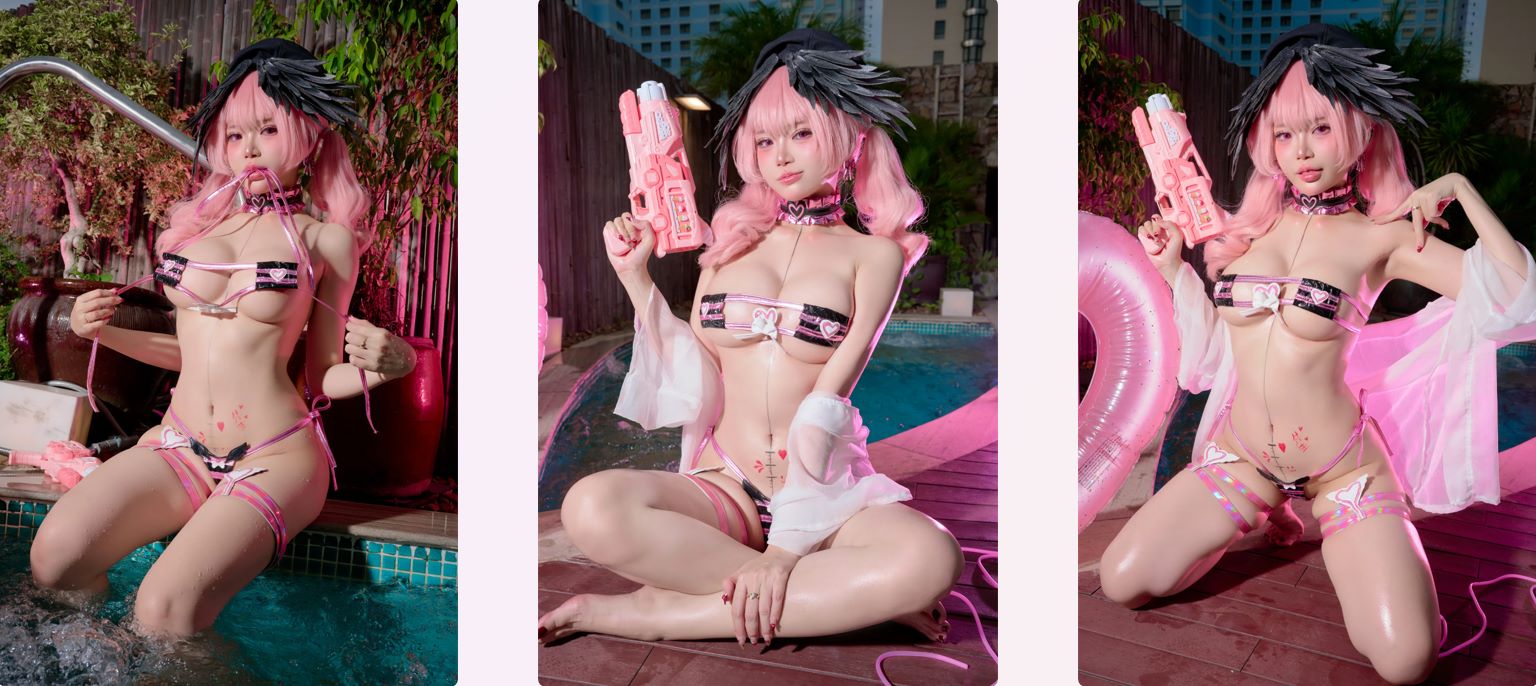 cosplay-ZinieQ-蔚蓝档案 下江小春 [51P]-X姬妹