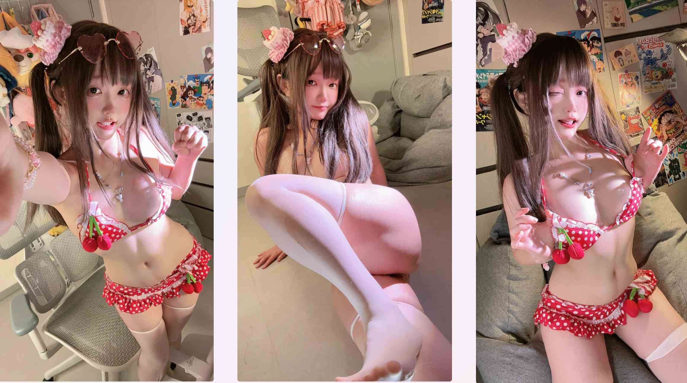 神沢永莉 cosplay-神沢永莉 -波点小蛋糕泳衣【59P】-X姬妹写真网